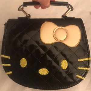 NEW Hello Kitty Purse 👛 Black Faux Leather